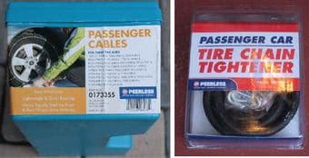 Tire chains with tighteners - $25 1