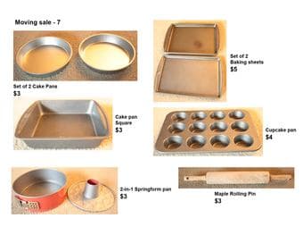 Moving sale 2 - baby items, furniture, baking items 3