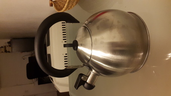 Coffe maker, tea kettle and desk chair 2