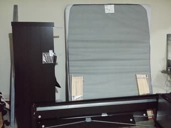 Bed frame and mattress for sale (300$ OBO) 1