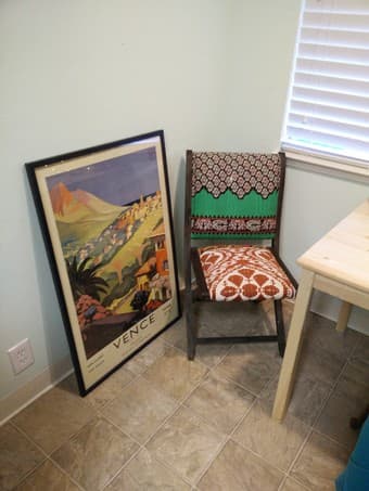 Moving sale: 3 month old Ikea mattress, Anthropologie Chairs, table 1