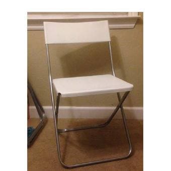 4x white foldable chair (IKEA) - $20 1