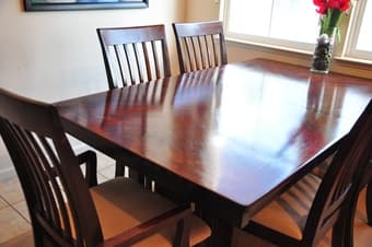 Dining table + 6 chairs (add extension) 2