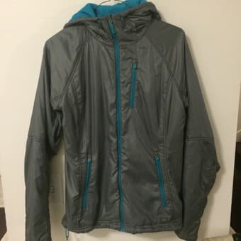 REI Women's Medium Jacket - Grey and Turquoise - $15.00 1