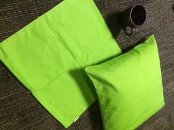 Two green pillow cases - $5 each 2