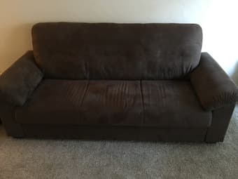 Chocolate brown sofa- $160 1
