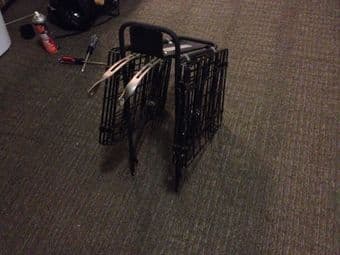 $50 Excellent Condition Bike Rack with 2 Folding Baskets 2