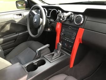 Black 2008 Ford Mustang coupe, V6, stick shift, only 65k miles 3