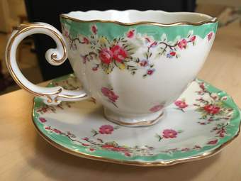 Tea Cup, set of 4, Gracie China Vintage, 30$ 1