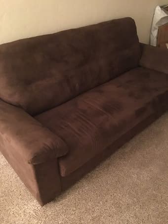 Chocolate brown sofa- $160 OBO 2