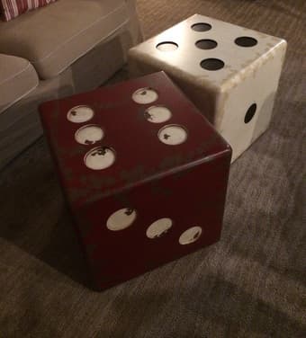 Uttermost Dice Accent Table 3
