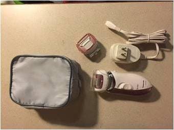 Jewelry box, hand grip, epilator, razor blade 3