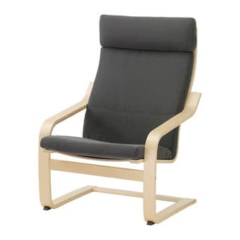 Chair, birch veneer, Finnsta gray 1