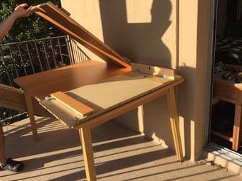 High quality real wood extendable table $50 OBO 1