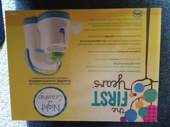 The First Years Night Cravings Bottle Warmer & Cooler, Blue/White, $10 1
