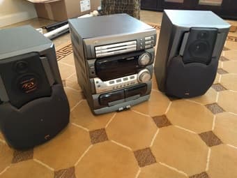 2 stereo speakers - $10/pair 1