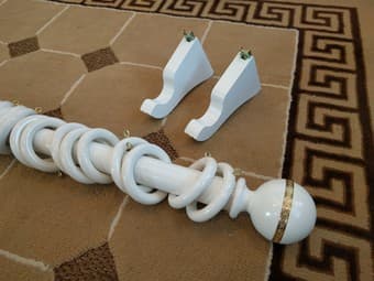 6 foot curtain rod - $10 1