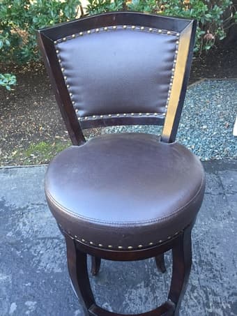 Couch, Bedframe, Nightstand, Barstools for sale 2