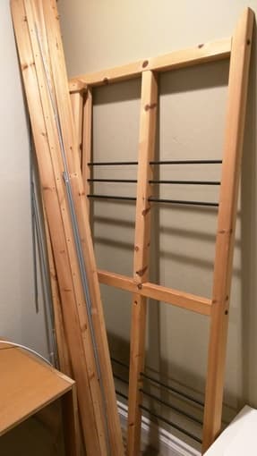 IKEA queen size bed frame + mattress: $85 3