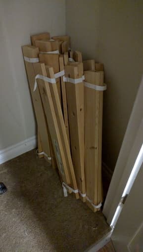 IKEA queen size bed frame: $50 2