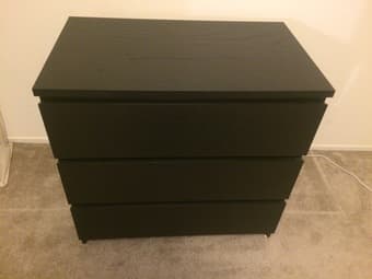 IKEA Malm 3 drawer dresser - $150 1