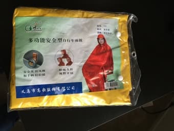Rain ponchos/coat for biking 1