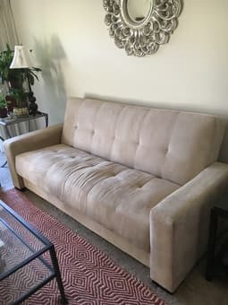 Couch/sofe converts to bed- modern, comfy, easy - $200 1