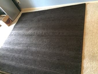 Brown Square Area Rug - Ikea - 6'7"x6'7" - $40 1
