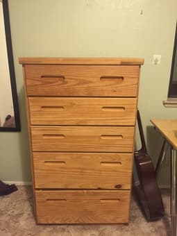 Moving Sale - Full size bed, dresser, drawers, desk/drafting table 3