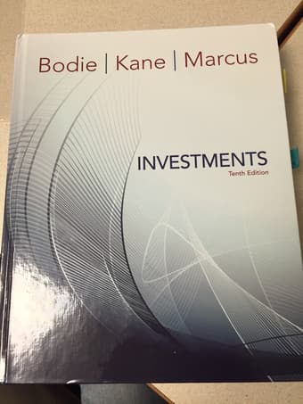 [GSB/Econ] Investments - Bodie Kane Marcus $200 1