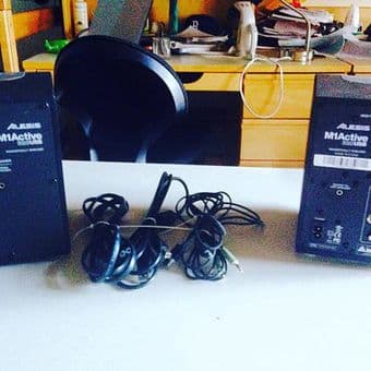 alesis m1 active 320 studio monitor speakers (pair) 2