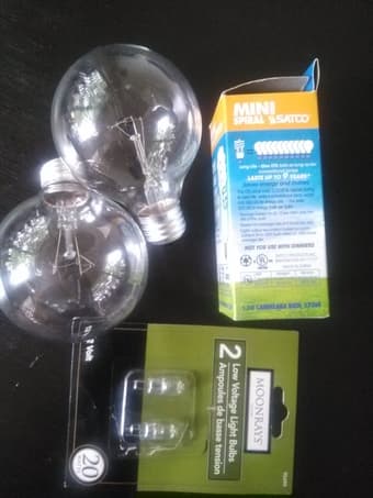 kinds of lamp bulbs $12 1
