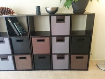 Living room storage system 36 in. x 36 each $80 2