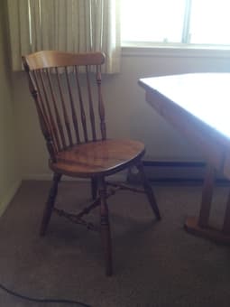 Wooden chairs 4 available - $10 for each 2