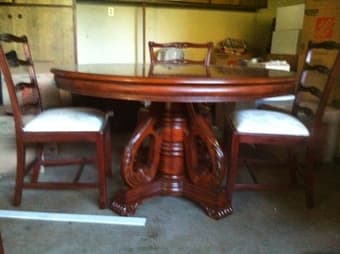 FIRE SALE: Elegant Dining Table with 4 Matching Chairs ($250) 3