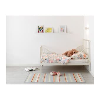 IKEA MINNEN Ext bed+bed base+birch-$119 3