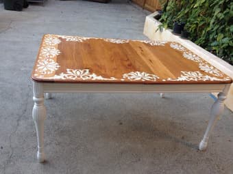 Dining table- hand painted, one of a kind! 1