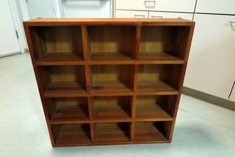 12 Grid Wooden Craft Display Organizer, Cupboard $15 1
