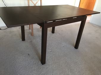 IKEA Dinning table (expandable), Chairs, and Futon 2