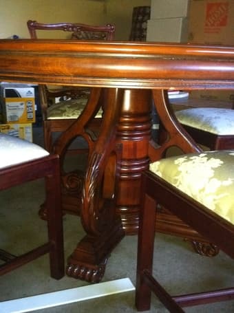 FIRE SALE: Elegant dining table with 4 matching chairs - $250 2