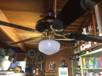 Hampton Bay 50" Ceiling Fan with Light $35 1