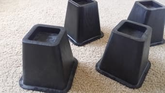 Black Bed/table risers-$5/set 2