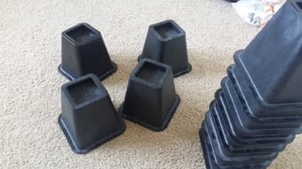 Black Bed/table risers-$5/set 3