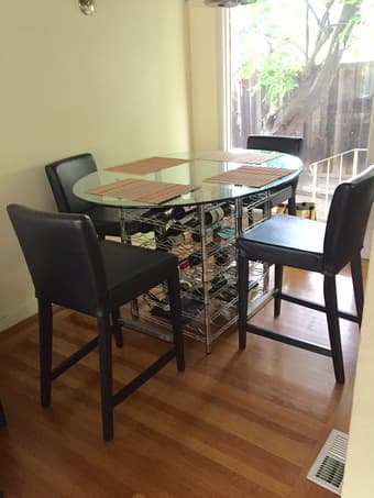Counter height chairs (bar stools) x 4 - $200 2