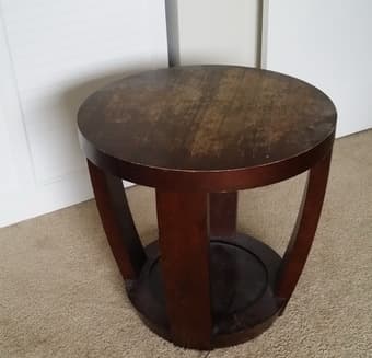 Solid wood coffee table-$15 1