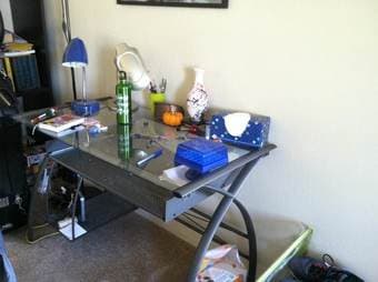 tv stand ($25) and desk ($30) 1