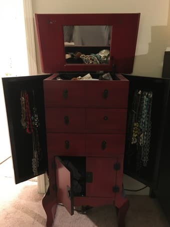 **REDUCED** Pier 31 oriental-style jewelry storage - $99 1