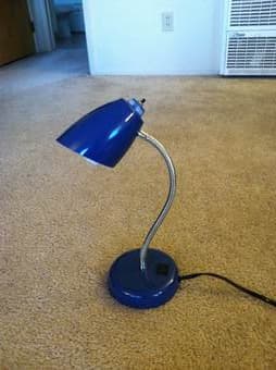 chair ($15), lamp ($5), shelves ($10 each), TV stand ($15) 3