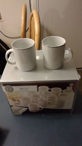 mugs (one dozen) for $5 1