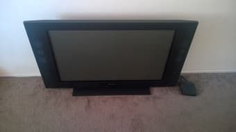 Plasma TV, hair dryer 1
